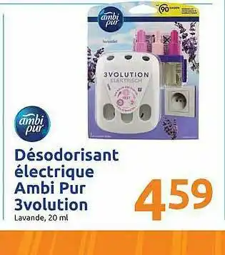 Action Désodorisant électrique Ambi Pur 3volution offre