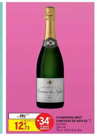 Intermarché Hyper Champagne Brut Comtesse De Neples offre