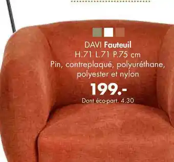 Casa Davi Fauteuil offre