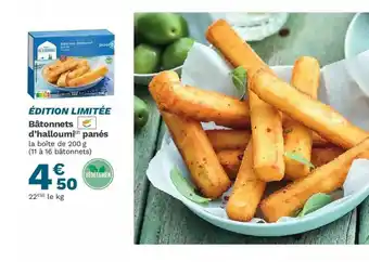 Picard Bâtonnets D'halloumi Panés offre