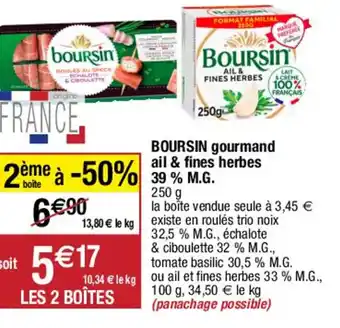 Migros BOURSIN gourmand ail & fines herbes offre