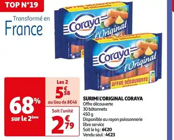 Auchan SURIMI L'ORIGINAL CORAYA offre