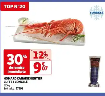 Auchan HOMARD CANADIEN ENTIER CUIT ET CONGELÉ offre