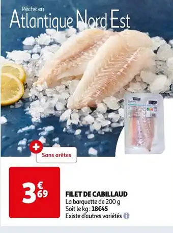 Auchan FILET DE CABILLAUD offre