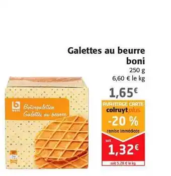 Colruyt Galettes Au Beurre Boni offre