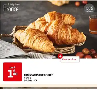 Auchan CROISSANTS PUR BEURRE offre