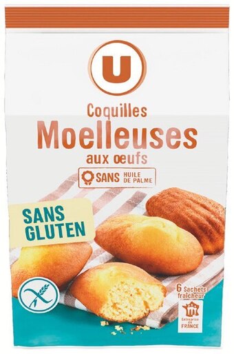 U Express COQUILLES MOELLEUSES SANS GLUTEN offre