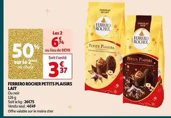 Auchan FERRERO ROCHER PETITS PLAISIRS offre