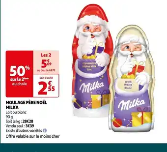 Auchan MOULAGE PÈRE NOËL MILKA offre
