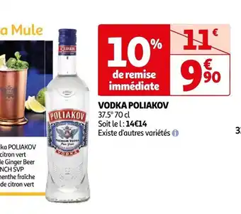 Auchan VODKA POLIAKOV offre