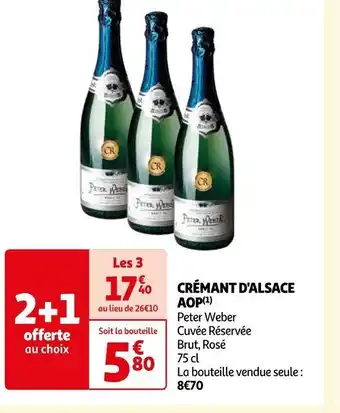 Auchan CRÉMANT D'ALSACE offre