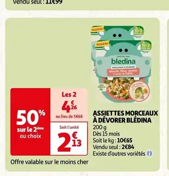 ASSIETTES MORCEAUX À DÉVORER BLEDINA