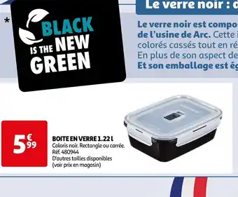 Auchan BOITE EN VERRE 1.221 offre
