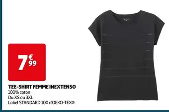 Auchan TEE-SHIRT FEMME INEXTENSO offre
