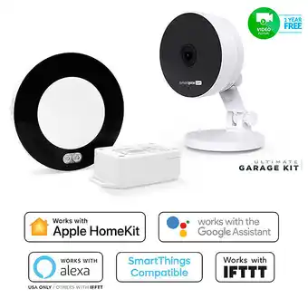 Brico Cash Ouvre garage ultimate pro périphériques wi-fi : contrôler et surveiller jusqu'à 3 garages à distance. compatible avec apple, offre