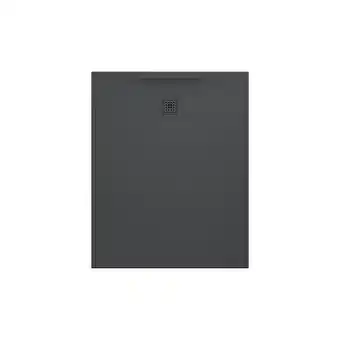 Bricomarché Laufen receveur de douche en gel coat marbond, extra-plat, évacuation sur le côté court 100x80, anthracite (h2109510780001) offre