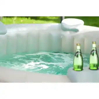 Bricomarché Lot de 2 appuis-tête & 1 porte gobelet pour spa offre