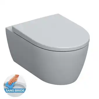Geberit icon wc suspendu rimfree avec fixations invisibles, caréné, avec abattant softclose (501.664.00.1)