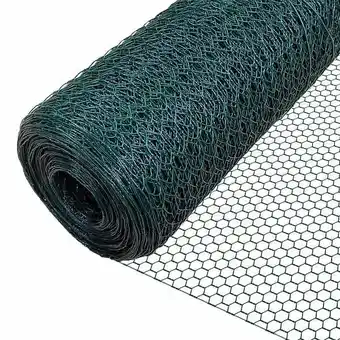 Bricomarché Vounot grillage a poule avec fils 25mm en pvc gaine vert 1x25m offre