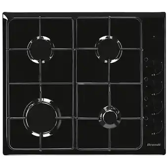 Bricomarché Table de cuisson gaz 60cm 4 feux noir - bpe3410b offre
