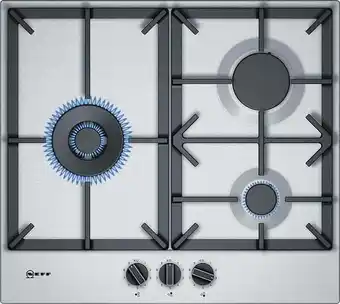 Bricomarché Table inox gaz 60cm 3 feux 8000w - t26ds19n0 offre