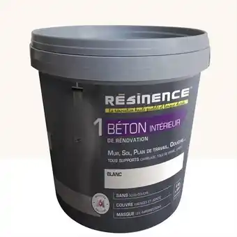 Bricomarché Enduit, béton resinence, blanc, 4 kg offre