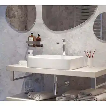 Bricorama Swiss aqua technologies infinitio vasque à poser 50x40 cm, sans trop-plein, blanc brillant (satinf5040) offre