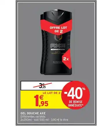 Intermarché Express Gel Douche Axe offre