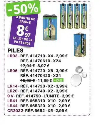 Shopix Piles offre
