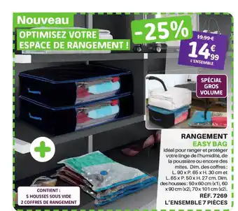 Shopix Rangement Easy Bag offre