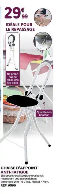 Shopix Chaise D'appoint Anti-fatigue offre