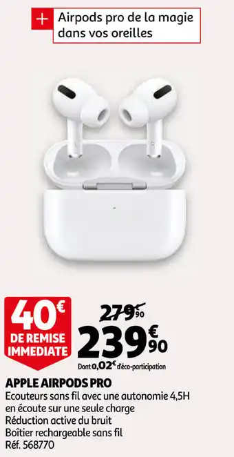 Auchan Apple Airpods Pro offre