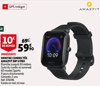 Auchan Montre Connectée Amazfit Bip U Pro offre