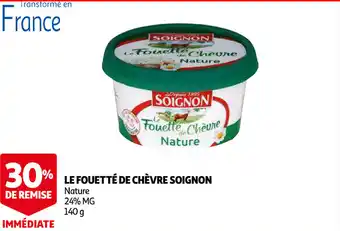 Auchan Le Fouetté De Chèvre Soignon offre