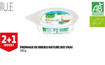 Auchan Fromage De Brebis Nature Bio Vrai offre