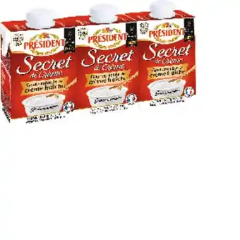 Auchan Secret de crèmes semi-épaisse président offre