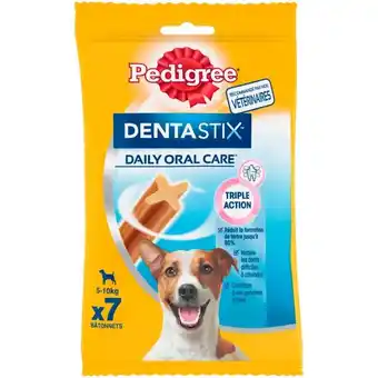 Auchan Bâtonnets hygiène bucco-dentaire pour petit chien pedigree dentastix offre