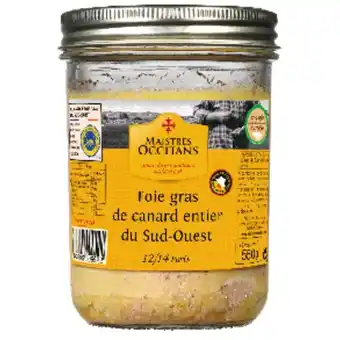 Auchan Foie gras canard entier du sud-ouest maistres occitans offre