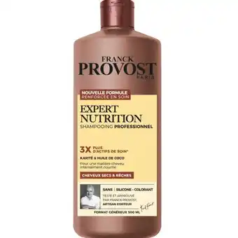 Auchan Shampooing expert nutrition franck provost offre