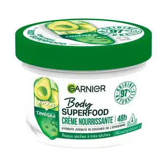 Auchan Crème nourissante garnier superfood offre