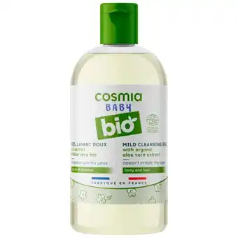 Auchan Gel lavant shampoing cosmia baby bio offre