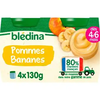 Auchan Pots de fruits blédina offre