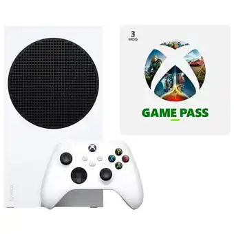 Auchan Le pack console xbox serie s + 3 mois abonnement game pass offre