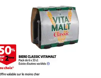 Auchan Bière Classic Vitamalt offre