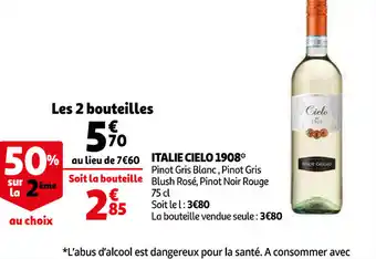 Auchan Italie Cielo 1908 offre