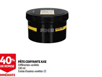 Auchan Pâte Coiffante Axe offre