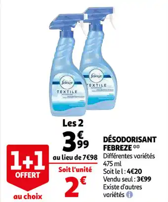 Auchan Désodorisant Febreze offre
