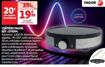 Auchan CRÊPIÈRE FAGOR offre