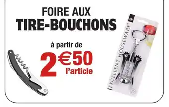 Cora x Carrefour Foire aux tire-bouchons offre