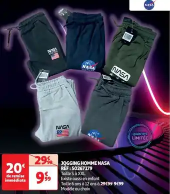 Auchan JOGGING HOMME NASA RÉF : 50267179 offre